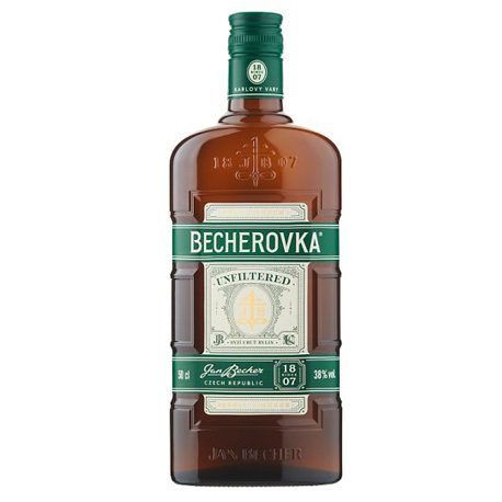 Vlastní etikety na alkohol - Becherovka Unfiltered