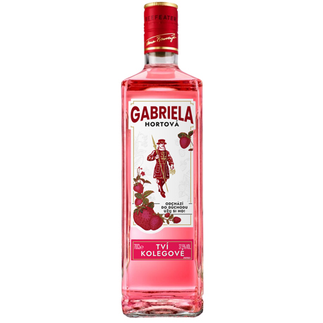Vlastní etikety na alkohol - Beefeater Pink