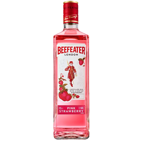 Vlastní etikety na alkohol - Beefeater Pink