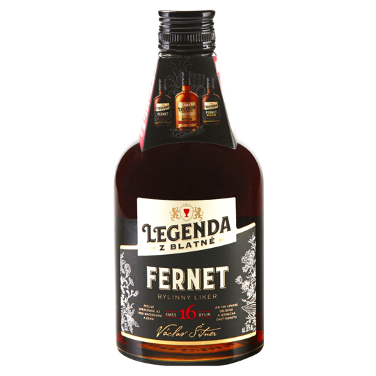 Vlastní etikety na alkohol - Fernet Legenda z Blatné