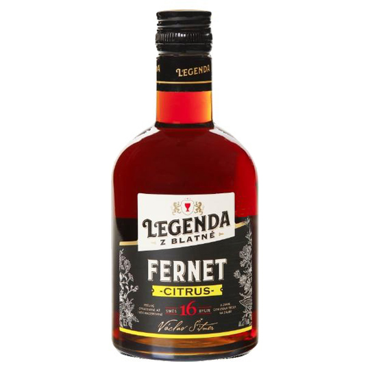 Vlastní etikety na alkohol - Fernet Citrus Legenda z Blatné