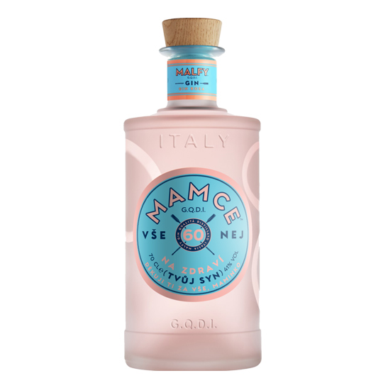 Vlastní etikety na alkohol - Malfy Gin Rosa