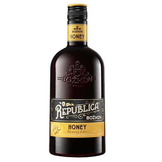 Vlastní etikety na alkohol - Rum Republica Honey