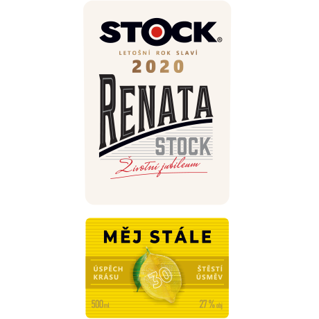 Fernet Stock Citrus - přední strana etikety
