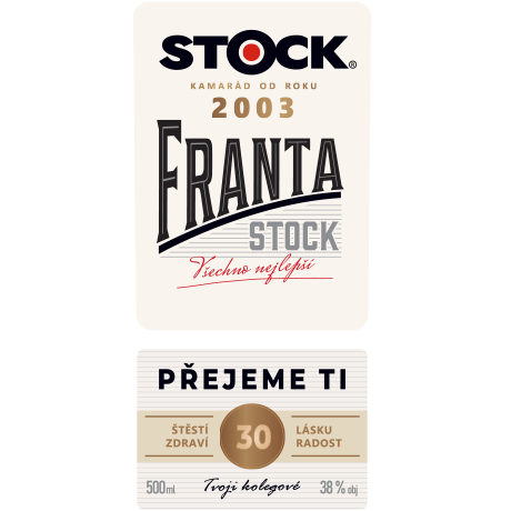 Fernet Stock - přední strana etikety