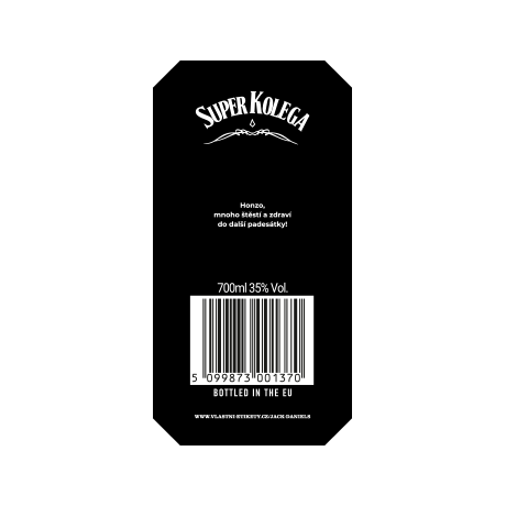 Jack Daniel's - zadní strana etikety