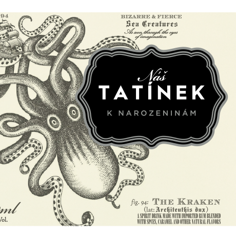Kraken - přední strana etikety