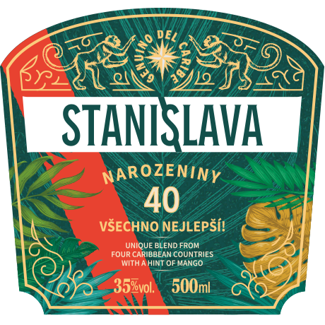 Rum Professorado Tropic - přední strana etikety